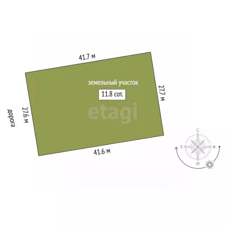 Участок в Свердловская область, Талица ул. Луначарского (11.0 сот.) - Фото 2