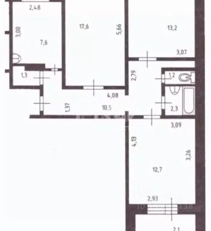 3-к кв. Ярославская область, Ярославль ул. Калинина, 39к3 (64.7 м) - Фото 2