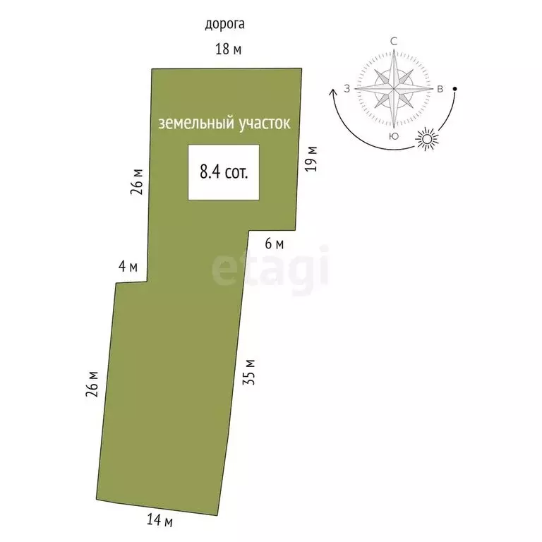 Дом в село Стогинское, Зелёная улица (21.9 м) - Фото 0