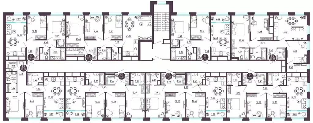 3-к кв. Тульская область, Тула ул. Купцов Гречихиных (71.89 м) - Фото 1