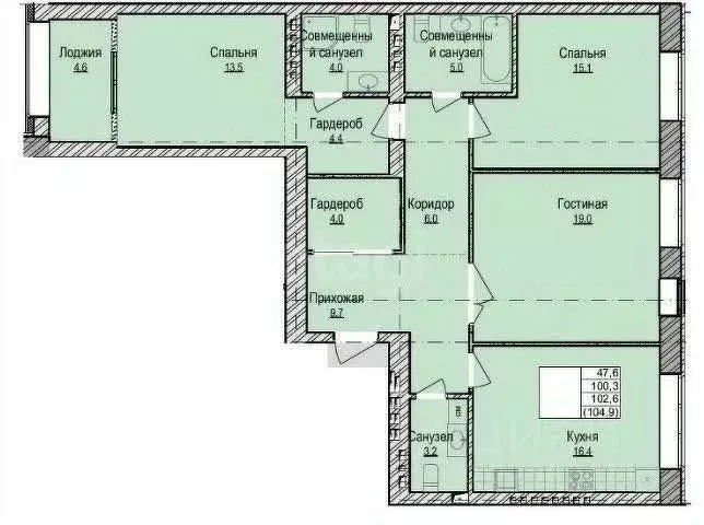 4-к кв. Удмуртия, Ижевск ул. Карла Маркса, 210 (102.0 м) - Фото 1