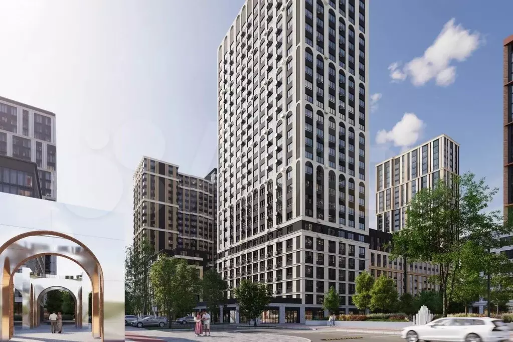 Квартира-студия, 26,1 м, 14/27 эт. - Фото 1