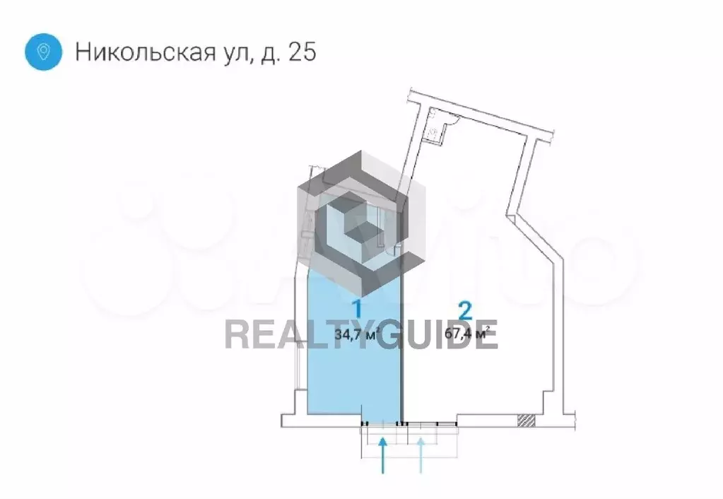 35 м2 Торговый центр  Наутилус   B - Фото 0