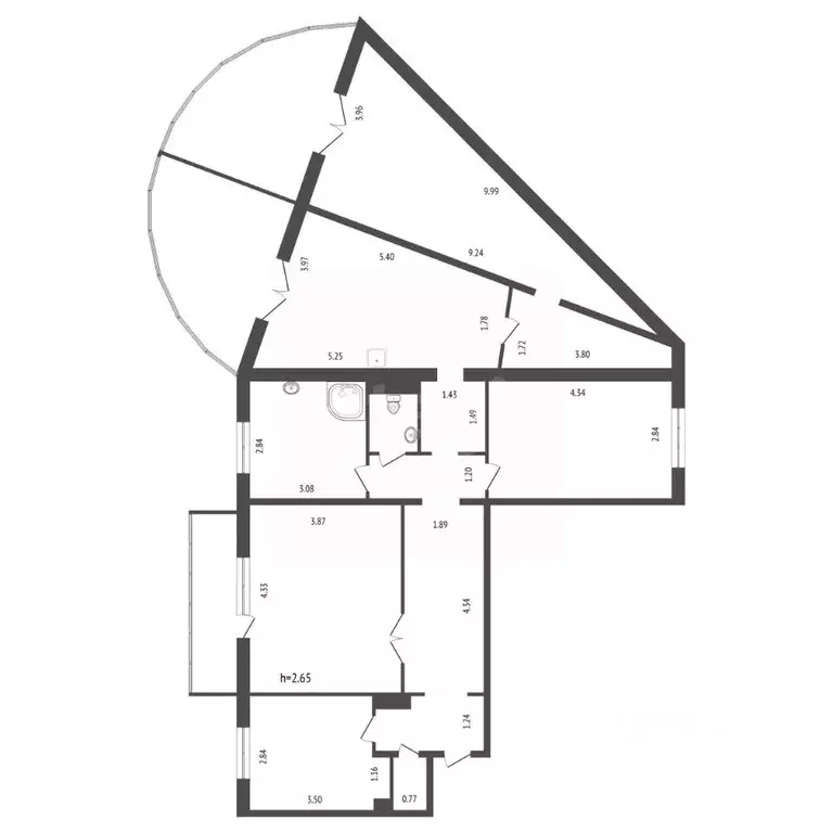 4-к кв. Красноярский край, Красноярск ул. Копылова, 17 (105.0 м) - Фото 1
