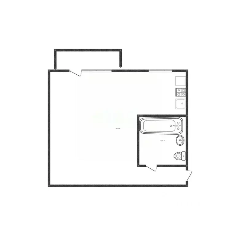 1-к кв. Иркутская область, Ангарск 207/210 кв-л,  (30.5 м) - Фото 2