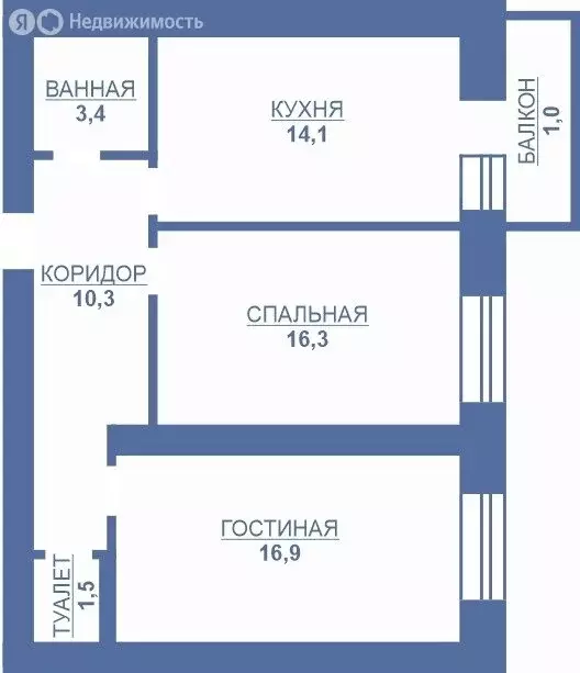 2-комнатная квартира: Тамбов, улица Подвойского, 6В (63.5 м) - Фото 0