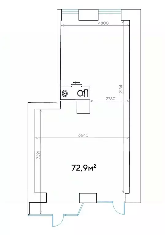 Помещение свободного назначения в Москва Ленинградский просп., 33К3 ... - Фото 2