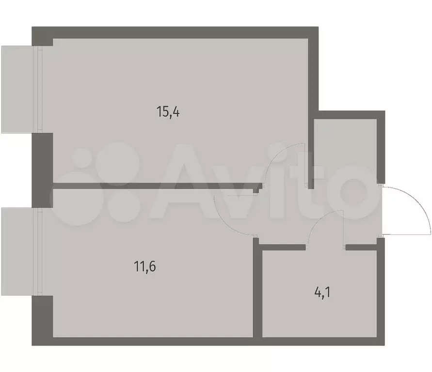 1-к. квартира, 35,5 м, 2/12 эт. - Фото 1