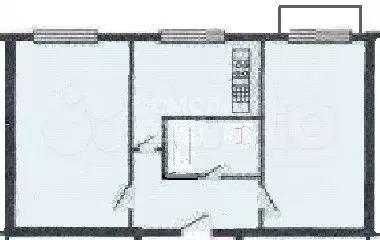 2-к. квартира, 42,5 м, 1/5 эт. - Фото 0
