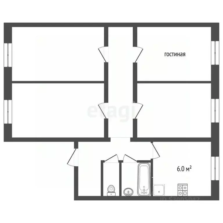 4-к кв. Забайкальский край, Чита ул. Анохина, 94 (75.0 м) - Фото 1