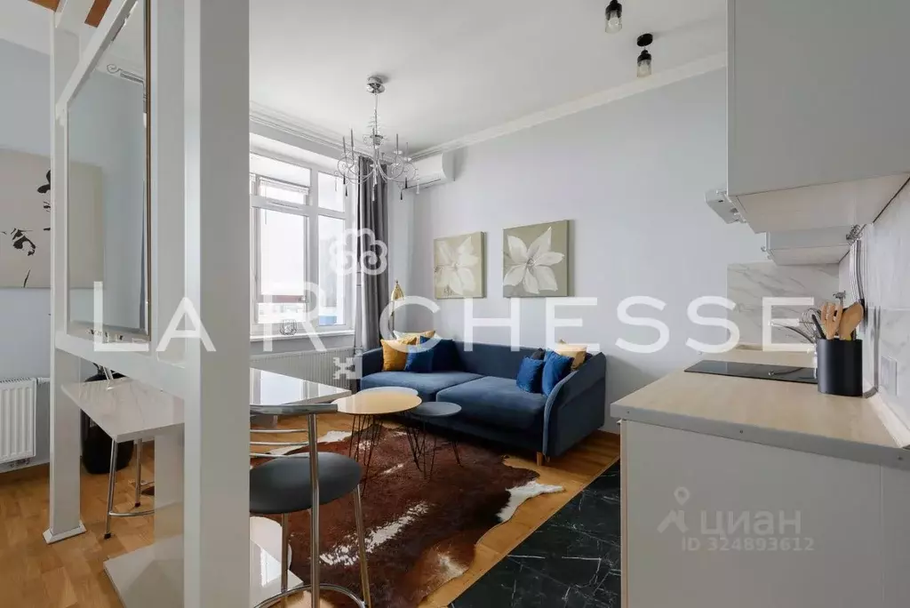 Студия Москва Хорошевское ш., 25Ак3 (43.0 м) - Фото 2