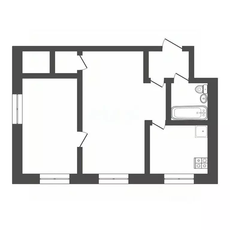 2-к кв. Тульская область, Новомосковск Сокольники мкр, ул. Пушкина, 19 ... - Фото 2