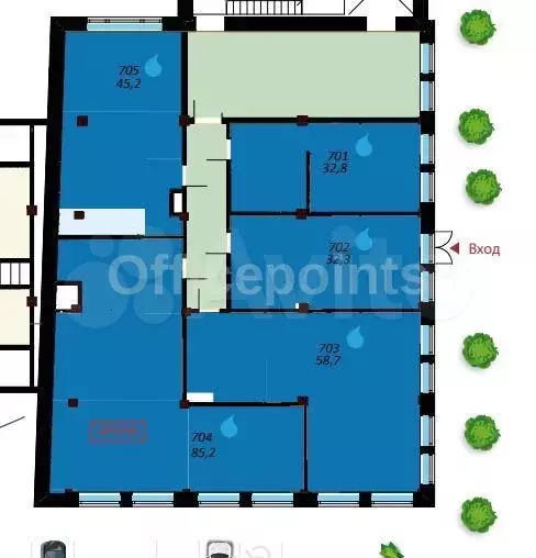 Офис 109.9 кв.м - Фото 1