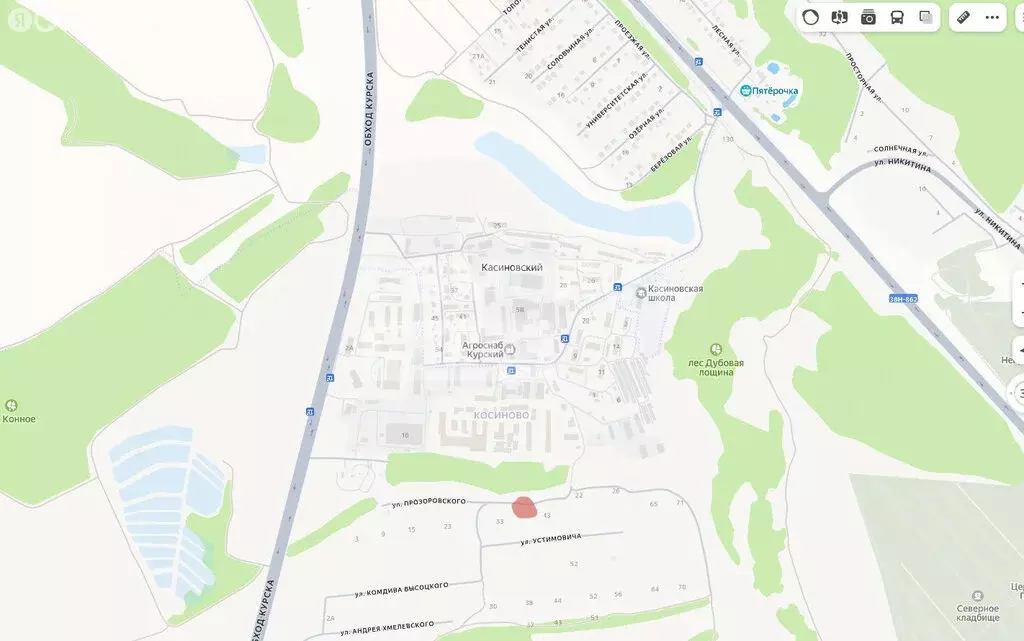 Участок в Курск, улица Прозоровского, 41 (10 м) - Фото 1