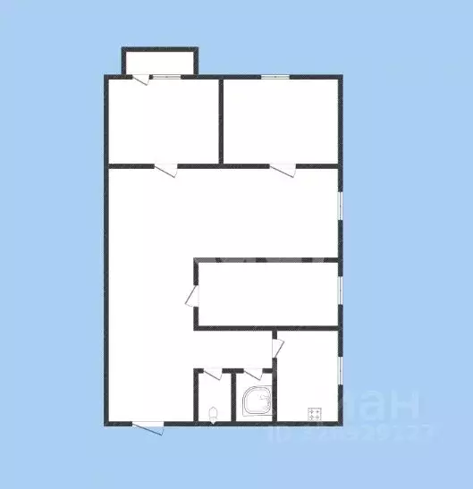 4-к кв. Белгородская область, Губкин ул. Кирова, 46в (59.5 м) - Фото 2