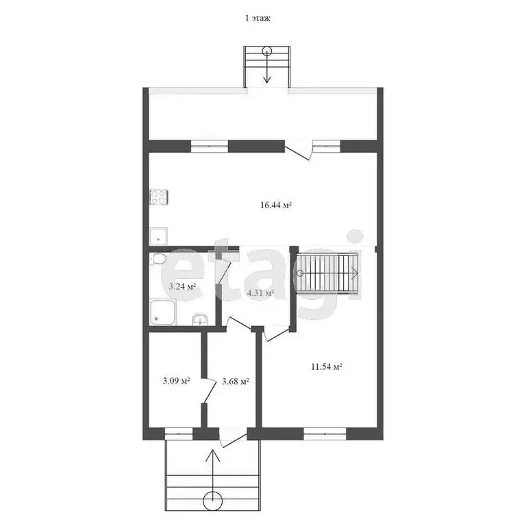 Дом в Тюмень, 3-я Северная улица (134 м) - Фото 1