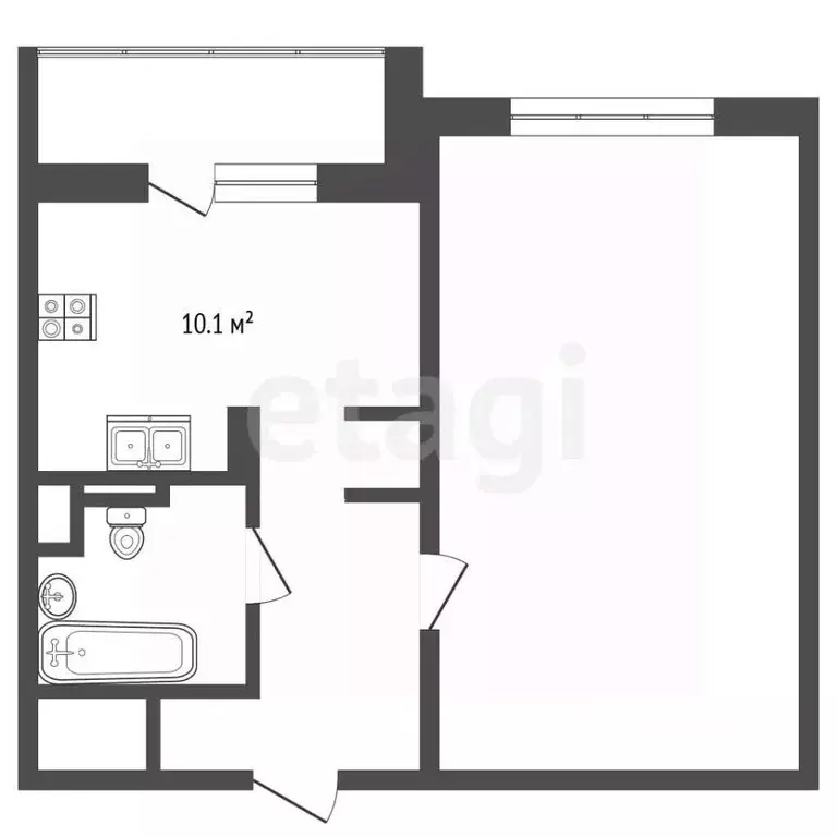 1-к кв. Московская область, Мытищи Силикатная ул., 49к3 (43.0 м) - Фото 2