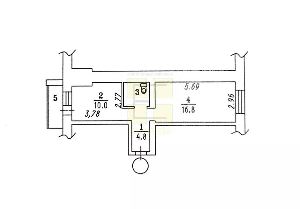 1-к кв. Омская область, Омский район, с. Троицкое, Ясная Поляна мкр ... - Фото 2