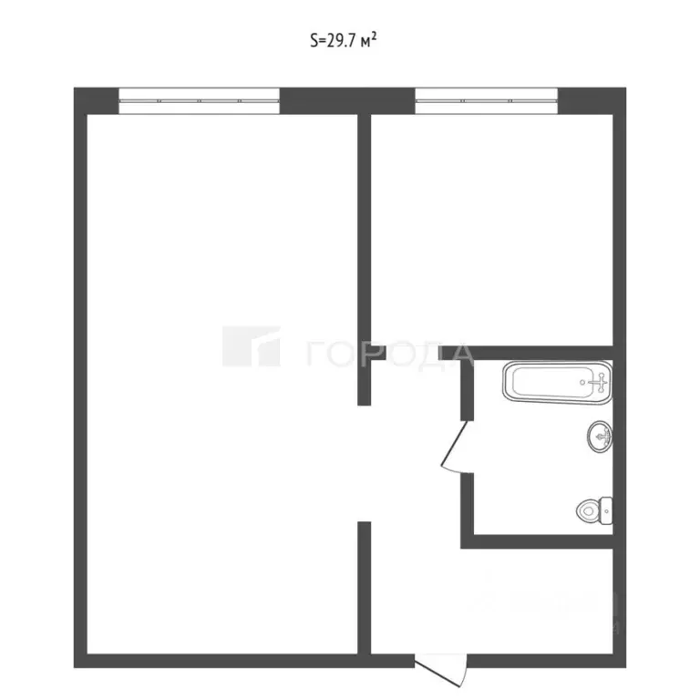 1-к кв. Алтайский край, Барнаул ул. 80-й Гвардейской Дивизии, 29/2 ... - Фото 2