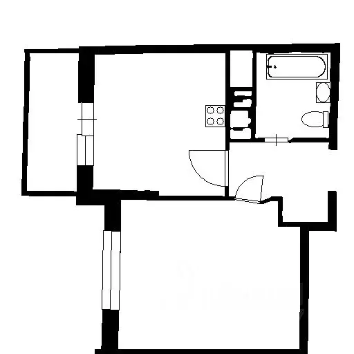1-к кв. Санкт-Петербург ул. Плесецкая, 20к1 (35.0 м) - Фото 2