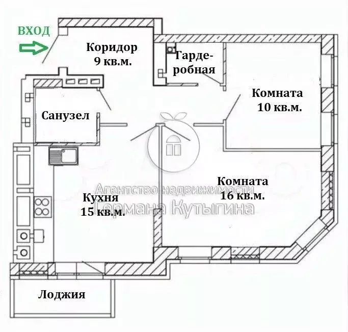 2-к кв. Волгоградская область, Волгоград ул. 70-летия Победы, 19А ... - Фото 1