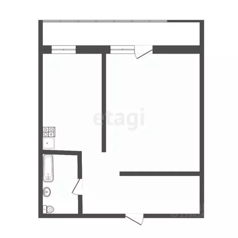 1-к кв. Бурятия, Улан-Удэ ул. Модогоева, 10 (39.8 м) - Фото 1