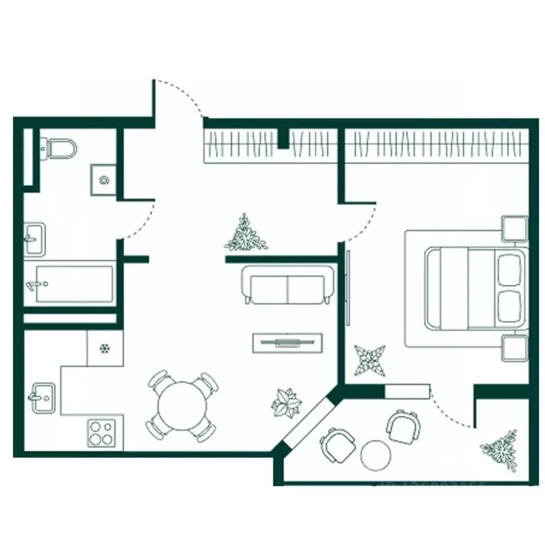 2-к кв. Дагестан, Дербент Новая История жилой комплекс (58.91 м) - Фото 1