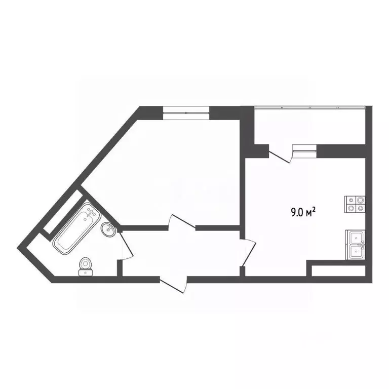 1-к кв. Московская область, Раменское Северное ш., 28 (32.4 м) - Фото 1