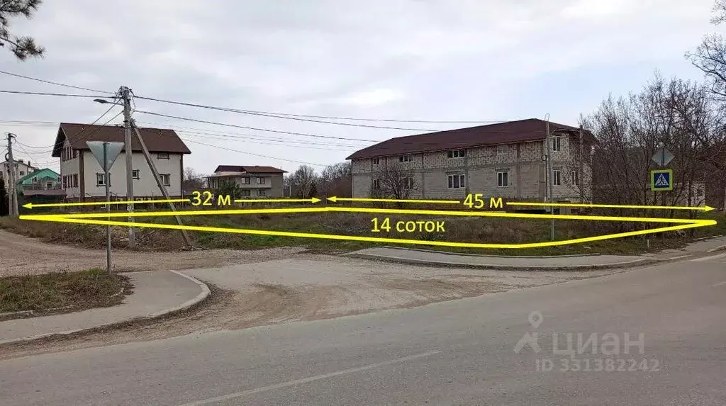 Участок в Севастополь пос. Любимовка,  (14.0 сот.) - Фото 1