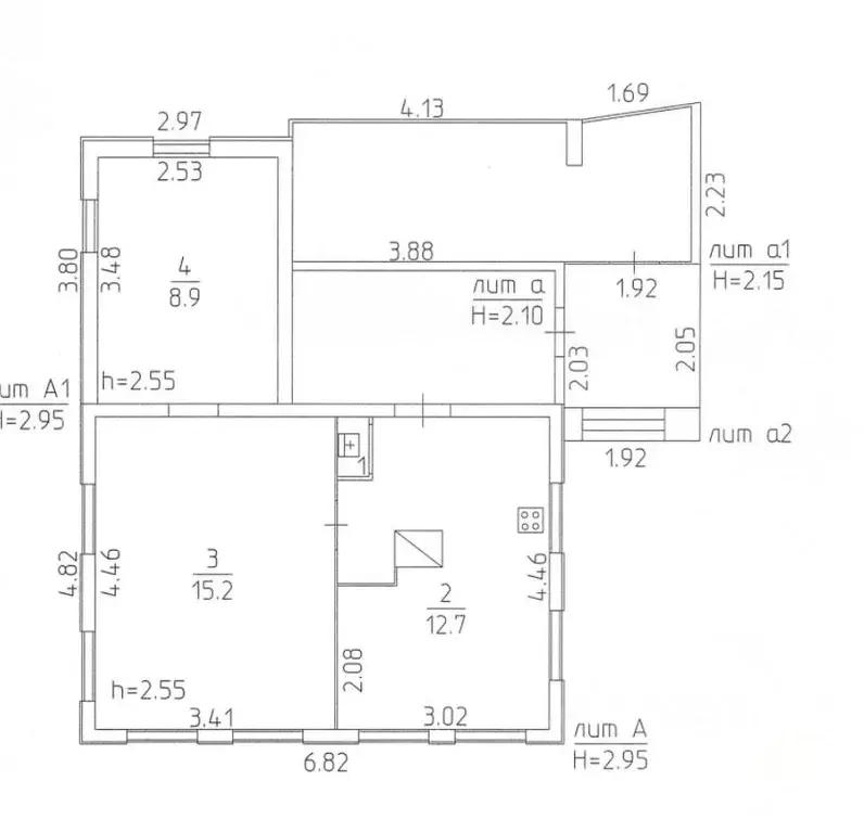 Дом в Пермский край, Нытва ул. Демьяна Бедного, 7 (37 м) - Фото 2