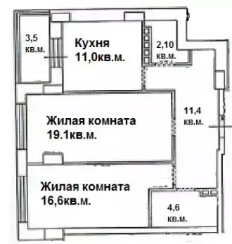 2-к кв. Смоленская область, Смоленск ул. Кирова (68.3 м) - Фото 0