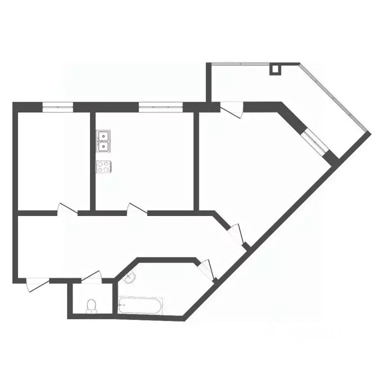 2-к кв. Тюменская область, Тюмень Миусская ул., 8 (75.5 м) - Фото 0