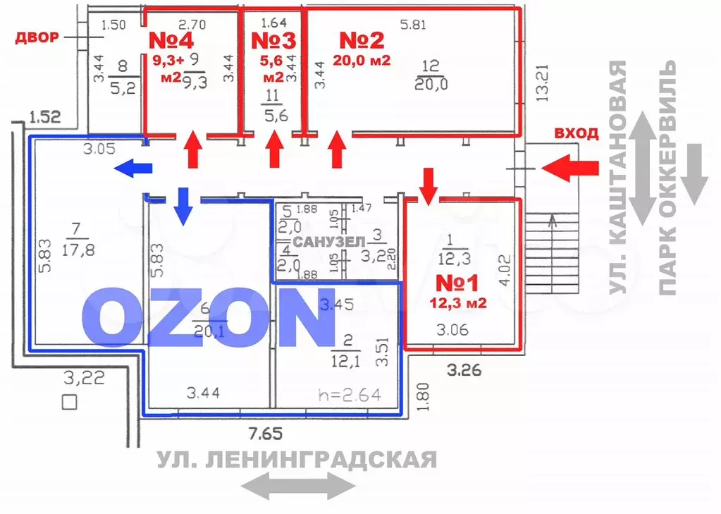 Помещение 20 м на главной торговой линии Кудрово - Фото 0