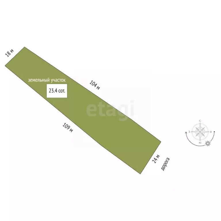 Участок в Башкортостан, Ишимбайский район, с. Янурусово  (23.4 сот.) - Фото 2