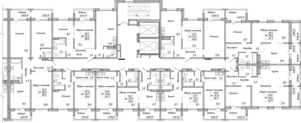 2-к кв. Новосибирская область, Новосибирск ул. Связистов, 13/1 (62.7 ... - Фото 2