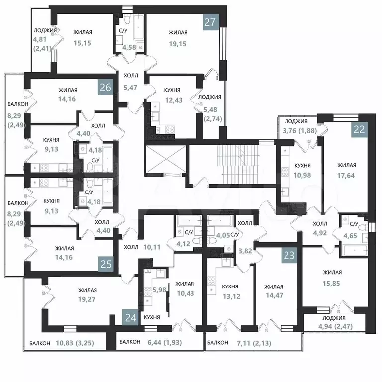 2-к. квартира, 55 м, 5/5 эт. - Фото 1