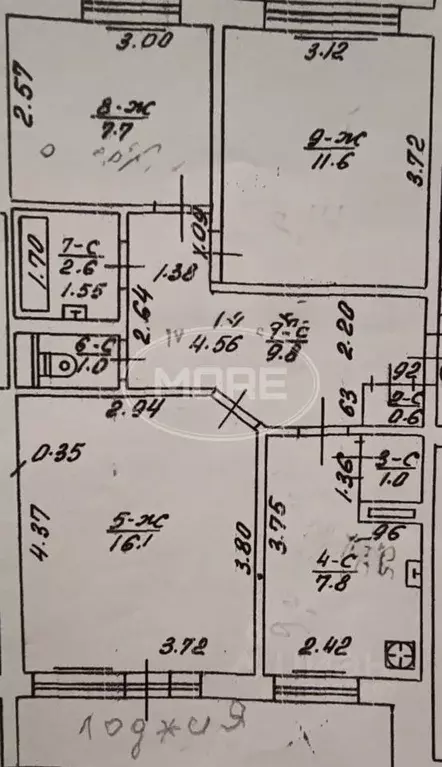 3-к кв. Калининградская область, Черняховск ул. Чкалова, 2 (58.2 м) - Фото 2