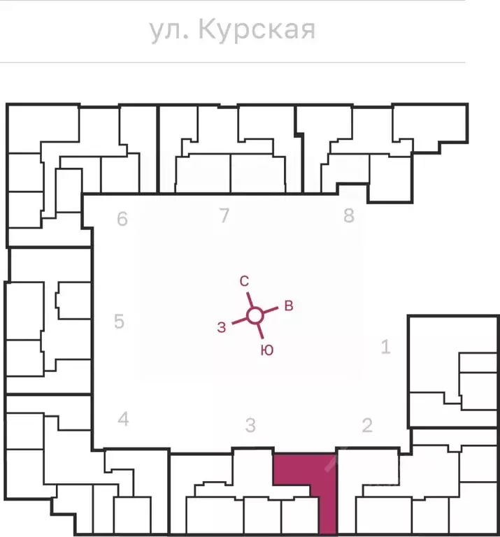 3-к кв. Санкт-Петербург Курская ул., 27 (82.75 м) - Фото 1