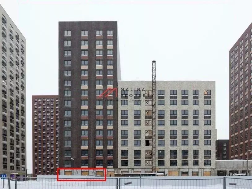 Торговая площадь в Москва Волжский Парк жилой комплекс, 6.2 (101 м) - Фото 1