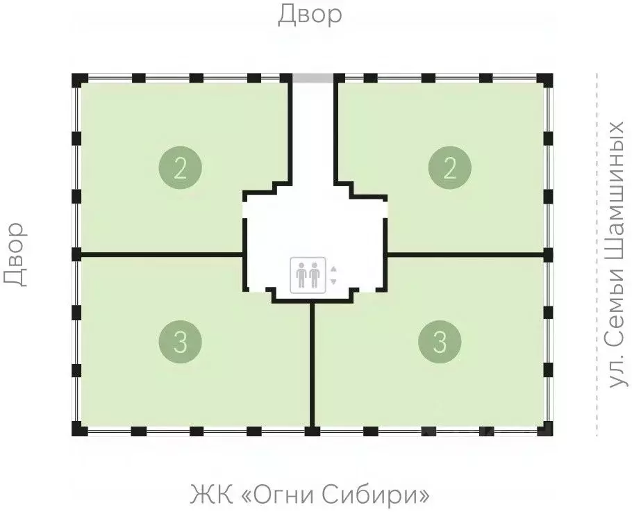 2-к кв. Новосибирская область, Новосибирск Мылзавод жилой комплекс ... - Фото 1