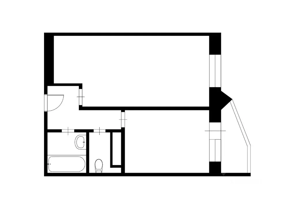 1-к кв. Санкт-Петербург ул. Латышских Стрелков, 17к1 (43.0 м) - Фото 1