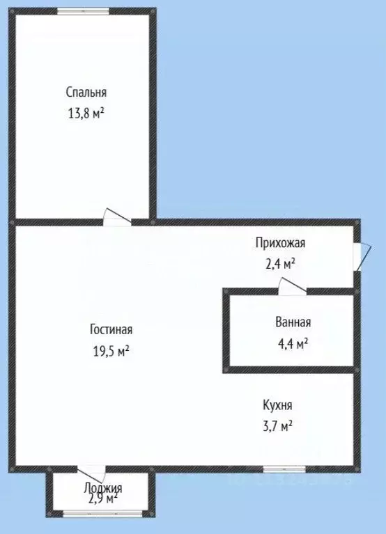 2-к кв. Дагестан, Каспийск ул. Ленина, 30 (43.6 м) - Фото 1