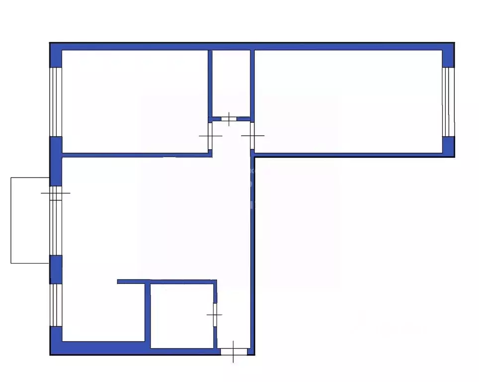 3-к кв. Кемеровская область, Междуреченск Весенняя ул., 12 (55.3 м) - Фото 2