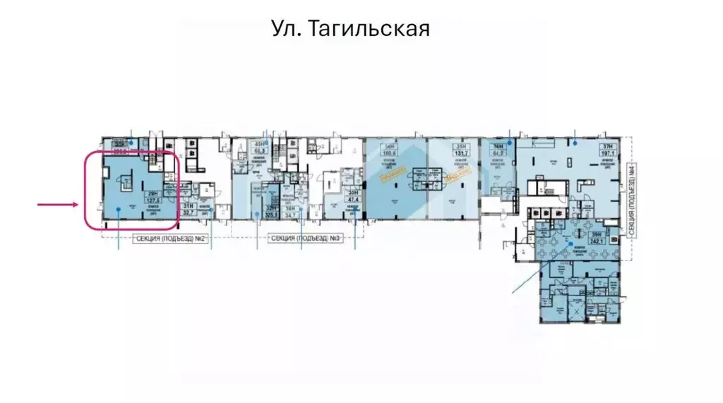 Помещение свободного назначения в Москва Тагильская ул., 2к1 (128 м) - Фото 2