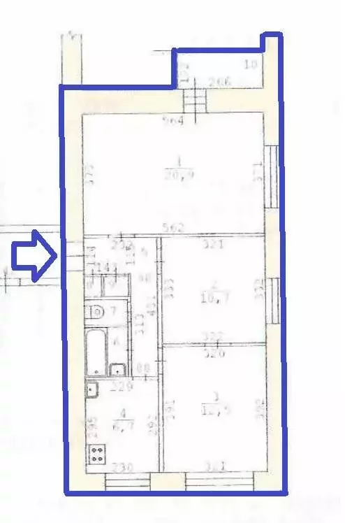 3-комнатная квартира: Екатеринбург, улица Энгельса, 29 (60 м) - Фото 1