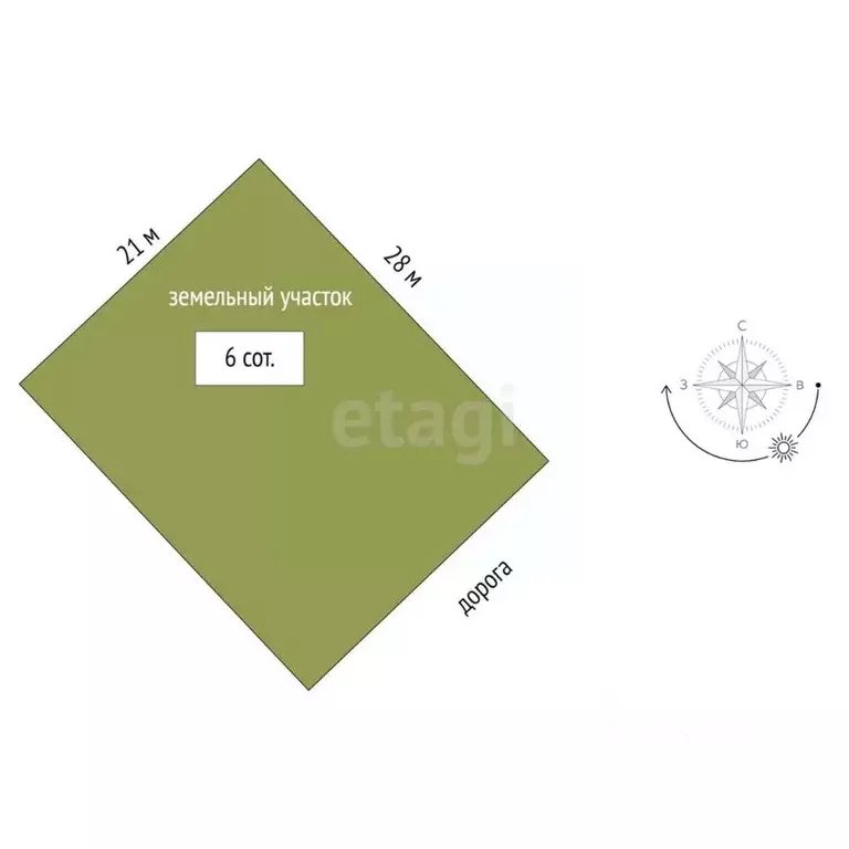 Участок в Ростовская область, Азовский район, Елизаветинское с/пос, ... - Фото 2