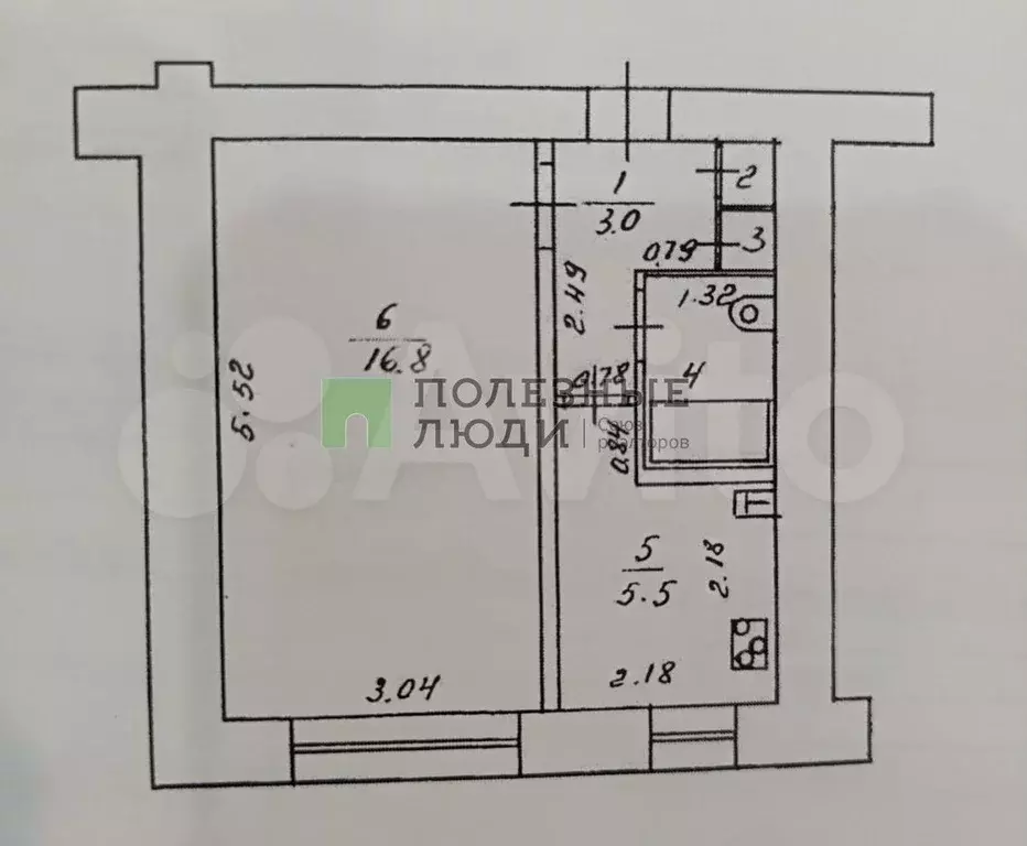 1-к. квартира, 28,5 м, 2/9 эт. - Фото 0