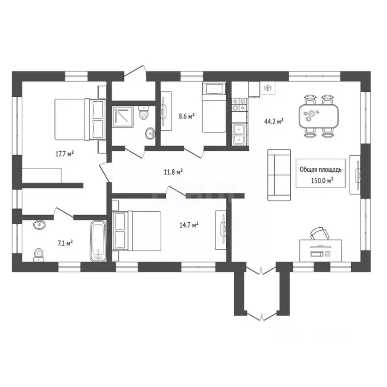 Дом в Новосибирская область, Искитимский район, с. Морозово 1 (150 м) - Фото 2