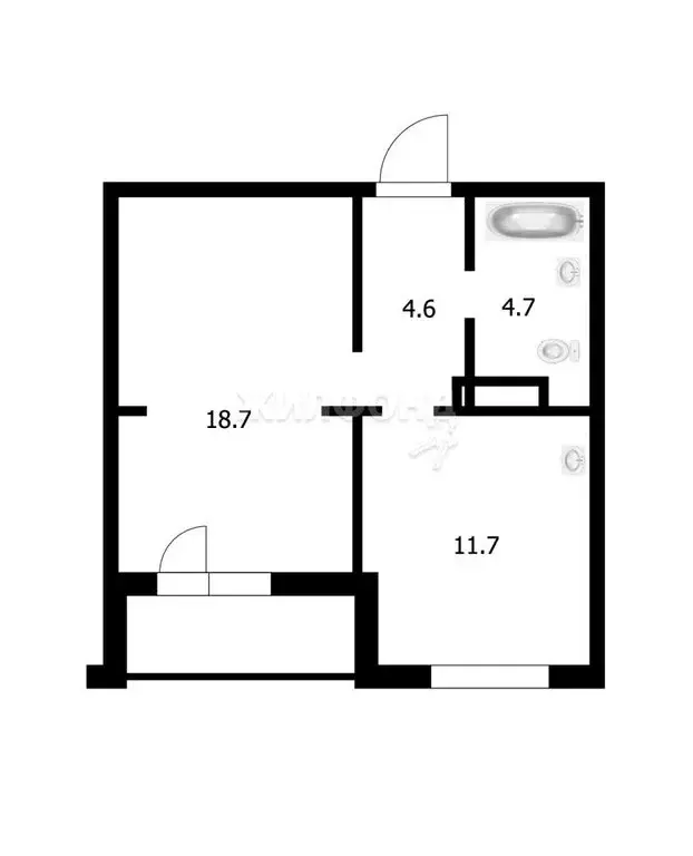 1-комнатная квартира: Новосибирск, улица Ошанина, 5 (39.7 м) - Фото 0