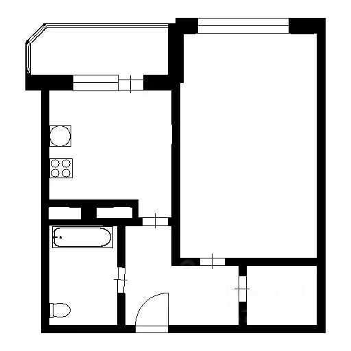 1-к кв. Ленинградская область, Мурино Всеволожский район, Новая ул., 7 ... - Фото 2